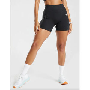 Gymshark Sweat Seamless Sculpt Shorts Womens Small Black New Athleisure B6A4S